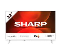 Sharp 32" HD Ready Android TV 81,3 cm (32") Smart TV Wifi Blanc
