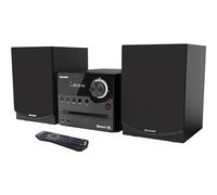 Sharp XL-B512(BK) Micro chaîne Sound System stéréo avec Radio FM, Bluetooth v5.0, CD-MP3, Lecture USB, Haut-parleurs en Bois et 45 W Noir