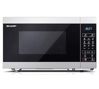 SHARP YC-MG02ES - Four à micro-ondes 20 litres, avec fonction grill, programme de décongélation, 11 niveaux de puissance, fonction minuterie, plateau tournant inclus