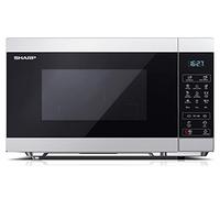 SHARP YC-MG51E-S - Micro-ondes 900W & Grill 1000W - 25L - 8 programmes automatique - 11 niveaux de puissance micro-ondes - Gris