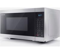 Sharp YC-MG81E-W Four à micro-ondes avec gril 28L 900W Noir et Blanc