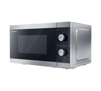 Sharp Four à micro-ondes YC-MS01ES 20 L 800 W Dégivrage 5 niveaux Minuterie Argent/Noir
