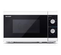 Sharp YC-MS01E-W, Plan de travail, Micro-ondes solo, 20 l, 800 W, Bouton rotatif, Noir, Blanc