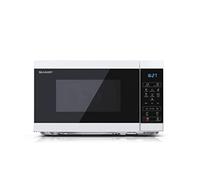 Sharp Micro-ondes YC-MS02E-W – Comptoir 20 L 800 W – Noir/Blanc