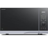 SHARP YC-PC284AE-S Micro-ondes avec gril et convection (air chaud) Micro-ondes : 900W, gril : 1250W, air chaud : 2200W, 10 niveaux de puissance, argenté