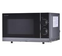 Sharp YC-PS201AE-S Micro-ondes 700W 20L 6 niveaux de puissance Fonction décongélation Nettoyage facile Argent/Noir