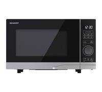 Sharp Micro-ondes YC-PS204AE-S 700 W 20 L 10 niveaux Eco Décongélation Sécurité enfant Argent/Noir