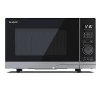 Sharp Micro-ondes YC-PS204AE-S 700 W 20 L 10 niveaux Eco Décongélation Sécurité enfant Argent/Noir
