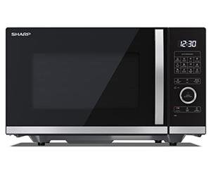 Sharp YC-QG254AE-B Four Micro-ondes + Grill 25 litres "Sans plateau tournant", Noir