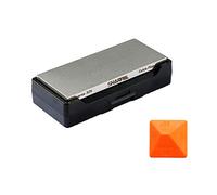 SHARPAL 156N Pierre à aiguiser diamant avec boîte de rangement, double grain, grossier/extra fin, aiguiseur de couteau diamant avec base antidérapante et guide d'angle (15,2 cm x 6,3 cm)