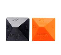 SHARPAL 196N ANGLE PYRAMID Pierre à aiguiser pour l’affûtage de couteaux et lames, pack de 2 guides d’angle, 4 angles universels - 14°, 17°, 20°, 25°