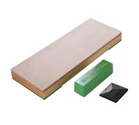SHARPAL 204N Kit de courroie en cuir avec composé de 53g polissage et guide d'angle de pour aiguiser, bloc de couteaux 20cm x L 7,5cm, couteaux d'affûtage, rasoir à main levée et ciseaux à bois