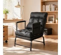 SHARPDO Fauteuil Convertible 1 Place Adulte 3-en-1, Dossier Réglable 90-180° & Lit d’Appoint pour Bureau, Studio ou Chambre, Fauteuil Lit