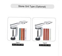 Sharpener Set Fixed-angle Knife Sharpener Sharpening Kit Slicker Abrasive System 4 Sharpening Stones Suitable for Various Tools (Tapez 2)