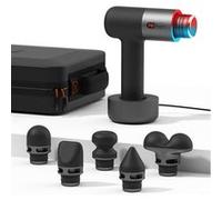 Sharper Image – Pistolet de massage Powerboost Pro Dual Node Hot & Cold – 6 vitesses, 6 embouts