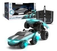 Sharper Image RC Mongoose Stuntcar dirigeable - Avec carrosserie et phares éclairés par LED