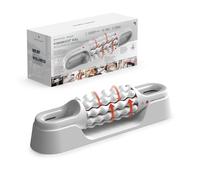 SHARPER IMAGE - Rouleau de Massage Multi-Zones - Sans Fil et Rechargeable | Masseur Mains Libres - 6 Vitesses - Rotation Inversée - Soulagement Profond - 55 Nœuds Texturés