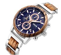 SHARPHY Bois Montre Homme de Marque de Luxe Chronographe étanche lumineux 2021 ,Une idée cadeau pour Noël et Anniversaire