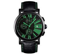 SHARPHY Chronographe Montre Homme sport etanche quartz bracelet cuir