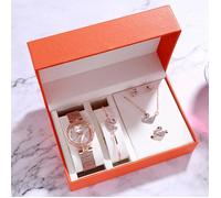 SHARPHY Coffret Cadeau Montre Femme+bracelet+collier+bagues+boucles d'oreilles cygne diamant tempérament élégant costume