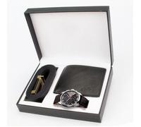 SHARPHY Coffret Cadeau Montre Homme + Porte Monnaie + Ceinture Lombaire - 2021 Sport Chronographe Etanche Bracelet