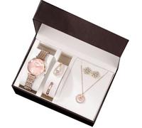 SHARPHY coffret montre femme bracelet boucle d'oreille collier tendance cadeau de Noël