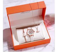 SHARPHY coffret montre femme diamant gypsophile petite jupe élégant bijoux femme cadeau de Noël