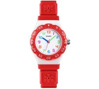 SHARPHY Montre Enfant Fille Garcon de marque fleur jolie quartz etanche rouge , Cadeau pour Noel