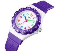 SHARPHY Montre enfant fille garcon quartz etanche violet