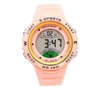SHARPHY Montre enfant fille LED numérique calendrier mode multifonction rose pour les jeunes sport haute qualité