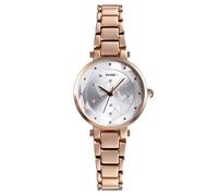 SHARPHY Montre femme de luxe créativité constellation diamant conception spéciale étanche bracelet en acier or rose de marque