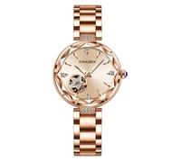 SHARPHY Montre femme de luxe de marque mécanique automatique diamants étoile bracelet en acier or Rose mode cadeau