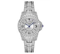 SHARPHY Montre femme de luxe quartz diamant mode bracelet en acier grâce argent cadeau d'anniversaire