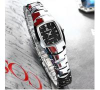 SHARPHY Montre Femmes de Marque de Luxe 2019 bracelet acier tungstène ultra-mince étanche Argent Noir , très élégante