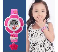 SHARPHY® Montre Fille Enfant de Marque Fleur Rose trés Jolie Bracelet