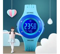 SHARPHY Montre Fille Garcon Enfant Sport etanche numerique LED watch bracelet bleu , Cadeau pour enfants