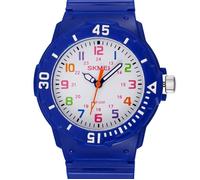 SHARPHY® Montre garçon enfant de marque analogique quartz bleu foncé Joli Bracelet pour étudiant ado