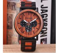 SHARPHY Montre Homme de marque de Luxe , montres en Bois , quartz dateur étanche , Meilleur Cadeau