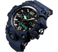 SHARPHY Montre Homme de marque Sport LED Numérique bleu étanche Superbe