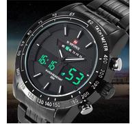 SHARPHY® Montre Hommes Marque haut de Luxe Double affichage Lumineuses Sport étanche militaire