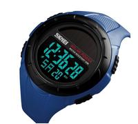 SHARPHY Montre Sport Homme de Marque Solaire etanche numerique LED watch 2019 bracelet horloge Bleu