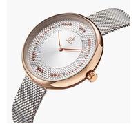 SHARPHY Montres Femmes 2020 Bracelet Luxe Diamant quartz etanche Argent