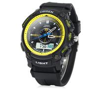 SHARPHY Montres Hommes de Marque Sport double affichage étanche jaune , meilleur qualité et jolie