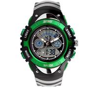SHARPHY® Sport Montre Enfant Garcon de Marque Numérique Analogique Watch Etanche Vert Meilleur Qualité