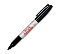 Sharpie 13601 industriel Marqueur permanent, pointe fine, noir, 12 Count