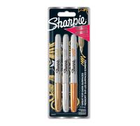 Sharpie 1986006 1x3 Sharpie Metallic Marker F or/argent/bronze