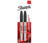 Sharpie – marqueurs indélébiles – pointe fine – encre noire permanente – Lot de 2