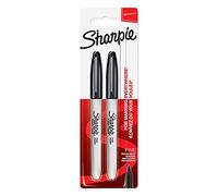 Sharpie 2024303 Lot de 2 Marqueurs permanent pointe fine encre Noir