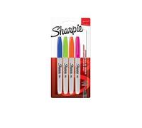 Sharpie 2065403 Lot De 4 Marqueurs Permanent Pointe Fine Couleurs Fun Assorties