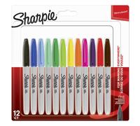 Sharpie 2065404 1x12 Marqueur indélébile Sharpie F 12 couleurs